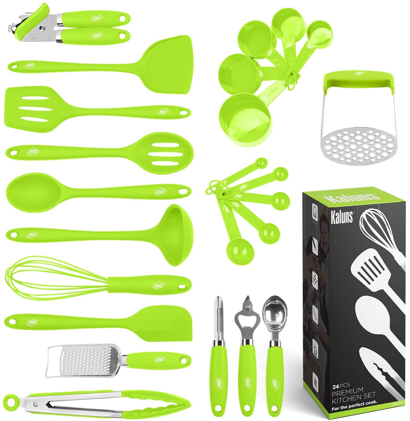 Cooking Utensil set, 24 piece Silicone Kitchen Tools - On Sale